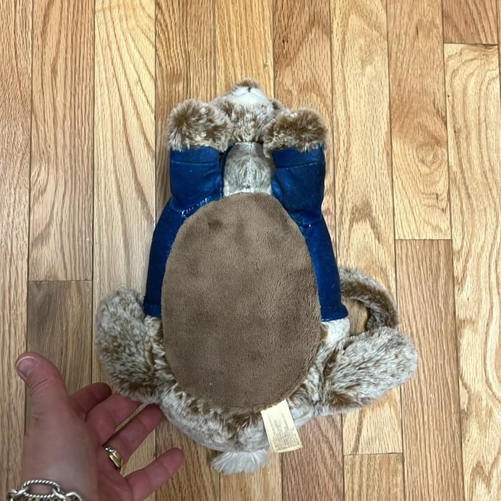 DanDee Plush Peter‎ Rabbit Easter Basket Wearing Jean Jacket **SO ADORABLE**
